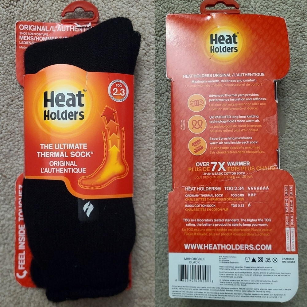 NEW - Heat Holders - Original Ultimate Thermal Socks